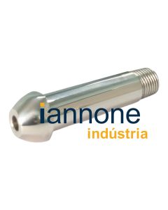 Conexão para Cilindro Argônio / Nitrogênio ABNT 245-1 em Aço Inox 316L com retenção