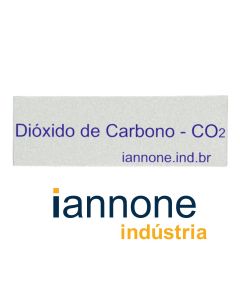 Placa Identificação Posto Consumo Gases Especiais Gás Carbônico CO2