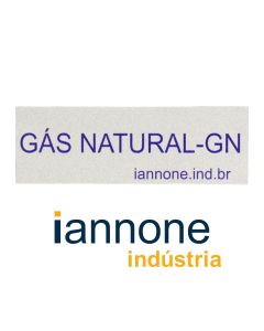 Placa Identificação Posto Consumo Gases Especiais Gás Natural GNC
