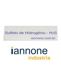 Placa Identificação Posto Consumo Gases Especiais Sulfeto de Hidrogênio H2S