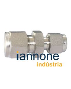 União de Redução Aço Inox Ø 3/8" OD x Ø 1/4" OD